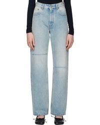 MM6 by Maison Martin Margiela - ブルー ファイブポケット ジーンズ - Lyst