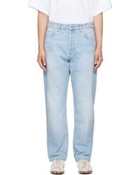 Studio Nicholson - Jean Droit Riso Bleu - Lyst