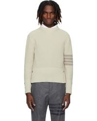 Thom Browne - Cotton Cardigan Stitch 4-Bar Sweater - Lyst