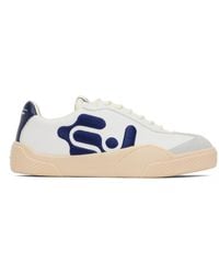 Eytys - White & Blue Santos Sneakers - Lyst