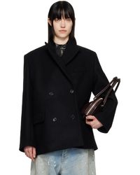 Acne Studios - Double-Breasted Wool Coat - Lyst