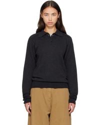 Studio Nicholson - Sark Knit Polo - Lyst