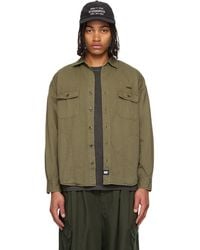 Neighborhood - Khaki Garment Dyed Shirt - Lyst