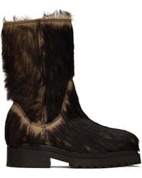 Eckhaus Latta - Stacked Fur Boots - Lyst