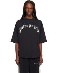 Palm Angels - Curved Logo Over Tee - Lyst