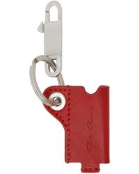 Rick Owens - Mini porte-clés rouge et argenté à porte-briquet - Lyst
