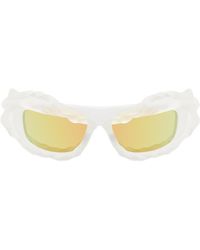 OTTOLINGER - Ssense Exclusive White Twisted Sunglasses - Lyst