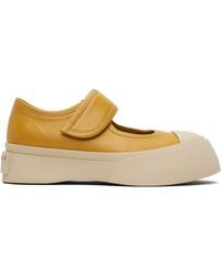 Marni - Nappa Leather Mary Jane Ballerina Flats - Lyst