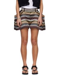 Sacai - Horizontal Stripe Shorts - Lyst