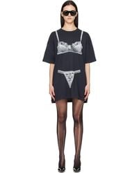 VAQUERA - Trompe L'Oeil Tall Tee Minidress - Lyst