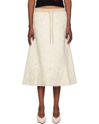 OPEN YY - Shaggy Faux-Fur Midi Skirt - Lyst