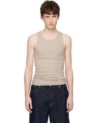 Seventh - Taupe Base Rib Tank Top - Lyst