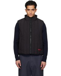 HUGO - Veste Légère Noire À Matelassage Vertical - Lyst