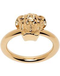 Versace - Gold 'la Medusa' Ring - Lyst