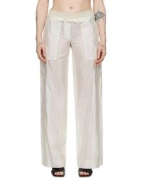 Palm Angels - Off-white Drawstring Trousers - Lyst