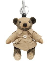 Burberry Vintage Check Thomas Trench Keychain - Natural
