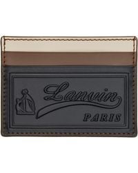Lanvin - 'Tricolor' Leather Card Holder - Lyst