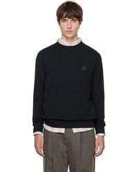 BOSS - Logo-Patch Cotton Terry Sweatshirt - Lyst