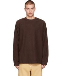 Casey Casey - Pull Molletonné De Travail Brun - Lyst