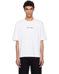 Maison Kitsuné - Line Handwriting Oversize T-Shirt - Lyst