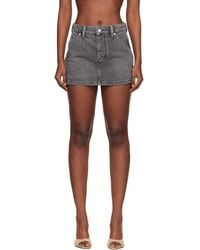 Alexander Wang - Denim Carpenter Mini Skort - Lyst