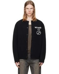we11done - Logo Classic Cardigan - Lyst