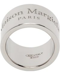 Maison Margiela - Silver Thick Band Ring - Lyst