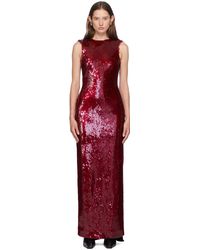 16Arlington - Burgundy Simm Gown Maxi Dress - Lyst