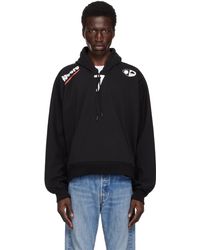 PROTOTYPES - Pull À Capuche Asymétrique Noir - Lyst