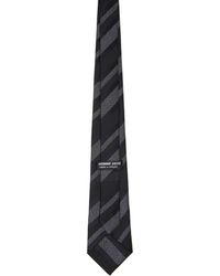 Homme Plissé Issey Miyake Zigzag Tie in Black for Men | Lyst Australia