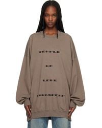 Rick Owens - Temple Hun Crewneck Sweatshirt - Lyst