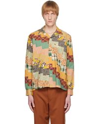 Bode - Multicolor Diagonal Square Patchwork Shirt - Lyst
