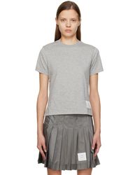 Thom Browne - Grey Relaxed T-shirt - Lyst