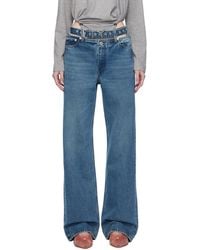 Y. Project - Blue Y-belt Jeans - Lyst