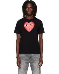 COMME DES GARÇONS PLAY - Heart' Logo Print T-Shirt - Lyst
