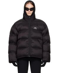 Balenciaga - Black 3b Sports Icon Puffer Jacket - Lyst