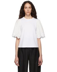See By Chloé White Embellished T-shirt