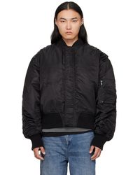 Han Kjobenhavn - Blouson Aviateur Surdimensionné Rembourré Noir - Lyst