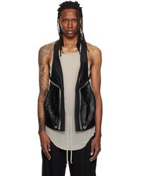 Rick Owens - Tower Temple Leather Vest - Lyst