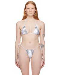 Poster Girl - Haut de bikini réversible elle noir et blanc - Lyst