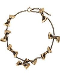 Acne Studios - Gold Karen Kilimnik Edition Multi Bow Necklace - Lyst