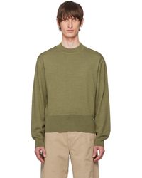 Lemaire - Green Mock Neck Sweater - Lyst