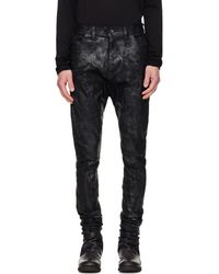 Julius - Jean Skinny Bending Noir En Denim Enduit - Lyst