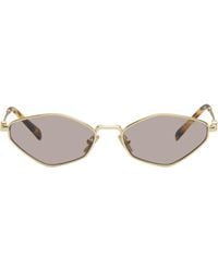 Miu Miu - 'Miu Miu' Logo Sunglasses - Lyst