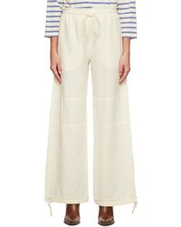 Acne Studios - Off-white Relaxed Trousers - Lyst