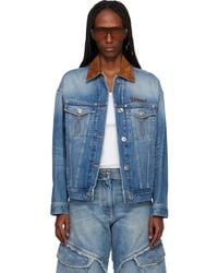 Versace - Trucker Denim Jacket - Lyst