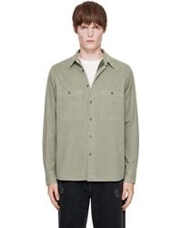 MM6 by Maison Margiela - Khaki Cotton Overshirt - Lyst