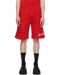Givenchy - Red Archetype Shorts - Lyst