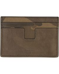 Tom Ford - カーキ 迷彩 ヌバック マネークリップ カードケース - Lyst