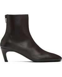 TOTEME - Soft Nappa Ankle Boots - Lyst